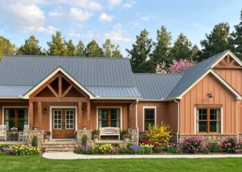 2,167 Sq. Ft. Modern Farmhouse with 3 Bedrooms, 2.5 Bathrooms, Office & 2-Car Garage