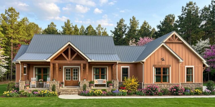2,167 Sq. Ft. Modern Farmhouse with 3 Bedrooms, 2.5 Bathrooms, Office & 2-Car Garage