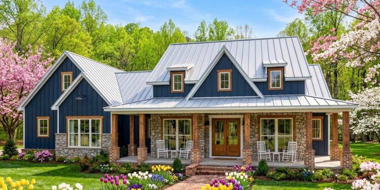 2,593 Sq. Ft. Modern Farmhouse with 4-5 Bedrooms, Bonus Room, Outdoor Kitchen & 2-Car Garage