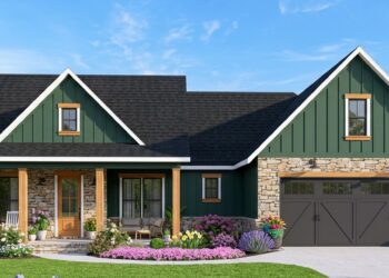 1,843 Sq. Ft. Modern Farmhouse with 4 Bedrooms, 2 Bathrooms, Large Pantry & 2-Car Garage