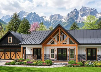 1,357 Sq. Ft. Modern Farmhouse with 2 Bedrooms, 2 Bathrooms, Vaulted Living Spaces & 2-Car Garage