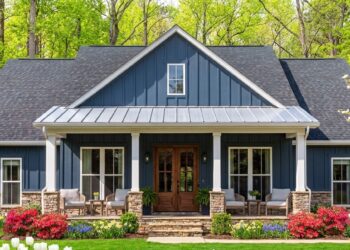 2,070 Sq. Ft. Modern Farmhouse with 4 Bedrooms, 3 Bathrooms, 2-Car Garage & Outdoor Kitchen