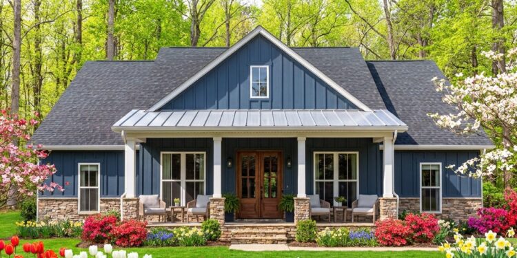 2,070 Sq. Ft. Modern Farmhouse with 4 Bedrooms, 3 Bathrooms, 2-Car Garage & Outdoor Kitchen