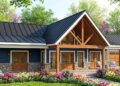 1,442 Sq. Ft. Modern Farmhouse with 2 Bedrooms, 2 Bathrooms, 2-Car Garage & Expansive Porches