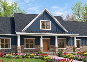 2,427 Sq. Ft. Modern Farmhouse with 4 Bedrooms, 2.5 Bathrooms, Home Office & 2-Car Garage
