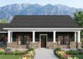 1,260 Sq. Ft. Country House Plan with 3 Bedrooms, 2 Bathrooms, Open Living Area & Front Porch