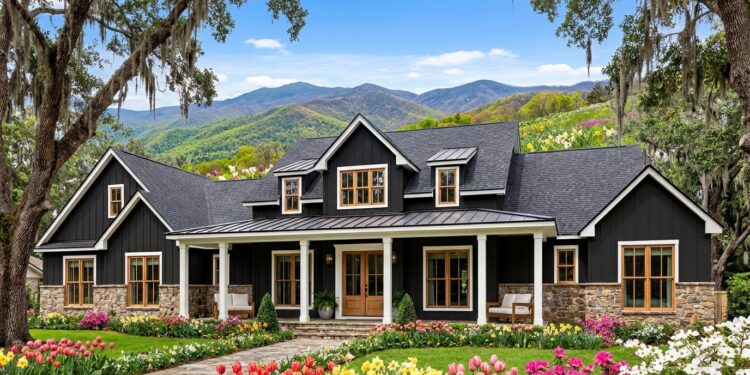 2,191 Sq. Ft. Modern Farmhouse with 3 Bedrooms, 3.5 Bathrooms, Home Office & 2-Car Garage