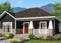 1,073 Sq. Ft. Craftsman House with 2 Bedrooms, 2 Bathrooms, Open Floor Plan & Front Porch