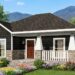 1,073 Sq. Ft. Craftsman House with 2 Bedrooms, 2 Bathrooms, Open Floor Plan & Front Porch