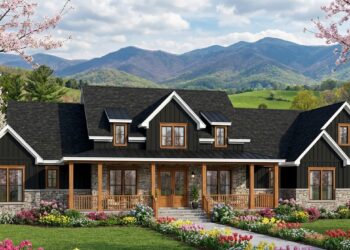 2,379 Sq. Ft. Modern Farmhouse with 3 Bedrooms, 3.5 Bathrooms, 3-Car Garage & Expansive Porches
