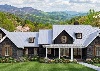 Modern Farmhouse Plan with 4 Bedrooms, 3.5 Bathrooms, and a Bonus Room