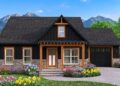 Modern Farmhouse Plan with 2 Bedrooms, 2 Bathrooms, and a One-Car Garage