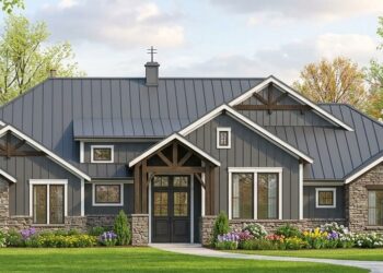 4,423 Sq. Ft. Modern Transitional Home with 4 Bedrooms, 3-Car Garage, Media Room & Study