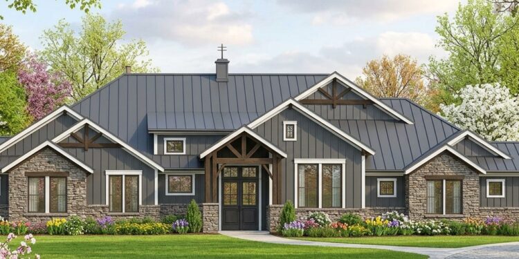 4,423 Sq. Ft. Modern Transitional Home with 4 Bedrooms, 3-Car Garage, Media Room & Study